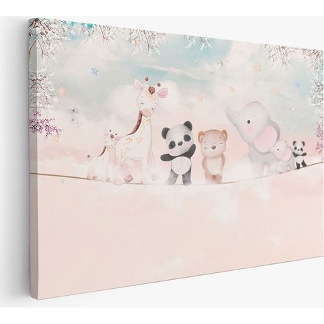 Tableau toile Enfants - Animaux (1/2)