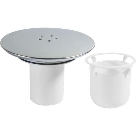 Bonde de -DOUche, 90mm / 115mm Couvercle de Vidange de -DOUche, Chrome Interchangeable Couvercle de Bonde de -DOUche, Remplacement de Couvercle de Siphon -DOUche pour Salle de Bain (Blanc)-DOU (1/4)