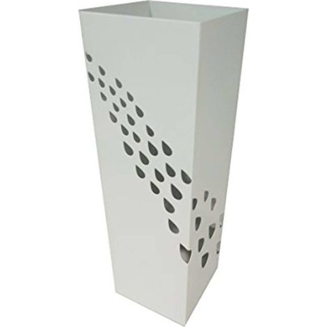 porta ombrelli bianco squadrato, 16x16x49 cm (1/2)