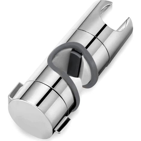 [NIEMALS VERWENDET] Verschiebbare Duschstangenhalterung – Handbrausehalter – Verstellbare Handbrause – 360°-Drehung, einfache und werkzeuglose Montage – Kompatibel mit 24-mm-Duschstangen