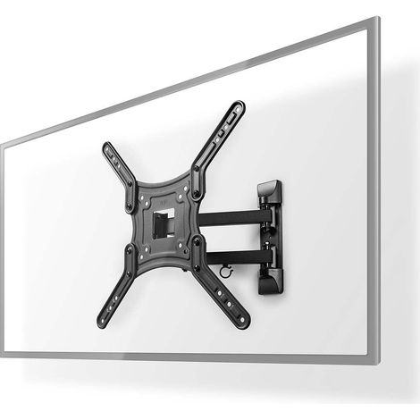 Soporte de pared para TV de movimiento completo  23-55 "  Peso máximo de pantalla soportado: 30 kg  Inclinable  Giratorio  Distancia mínima a la pared: 70 mm  Distancia máxima a la pared: 400 mm