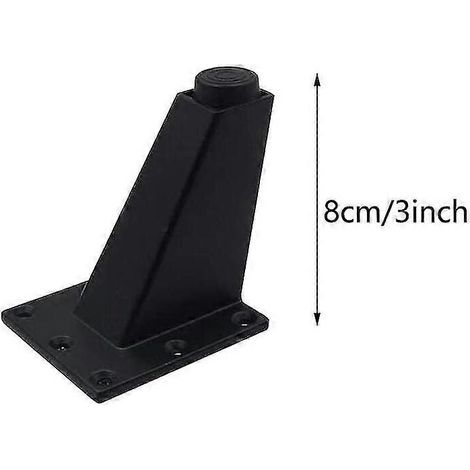 Quatre pieds de meubles réglables, adaptés aux plans de travail de cuisine, comptoirs de bar, meubles TV, tables, etc. Fabriqués en alliage d'aluminium, ils peuvent également être utilisés pour les ca (1/5)