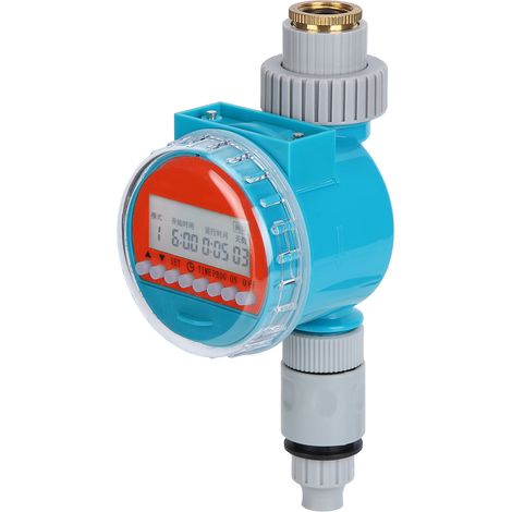Programador de Riego Electrónico con Sensor de Lluvia, Conexión 1/2 Pulgada y Temporizador Ajustable hasta 9h – Ideal para Jardín, Césped e Invernadero (1/5)