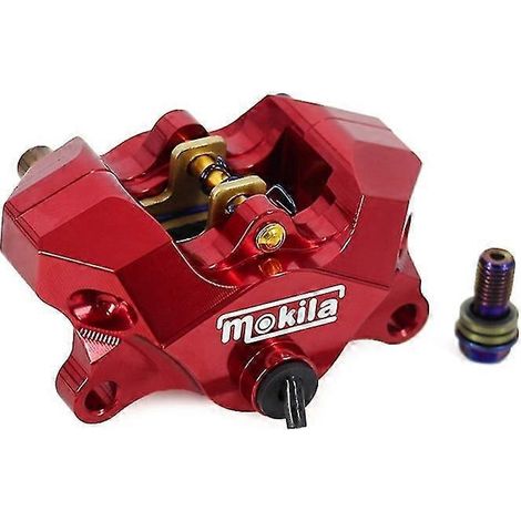 Pompe de frein hydraulique universelle pour moto tout-terrain, étrier de frein arrière droit, accessoires pour voiture électrique - Rouge (1/4)