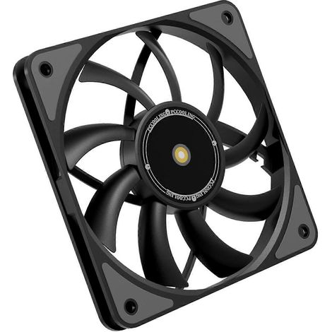 Ventilateur ARGB 120 mm pour boîtiers, modems, récepteurs, tuyaux d'échappement, conduits, ventilateurs d'extraction, équipements de soudage plastique, noir (Noir) (1/5)