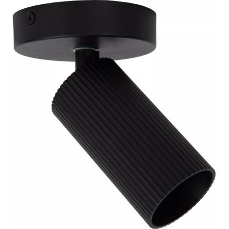 Faretto soffitto nero alluminio CLUBS GU10 40W Lucide (1/3)
