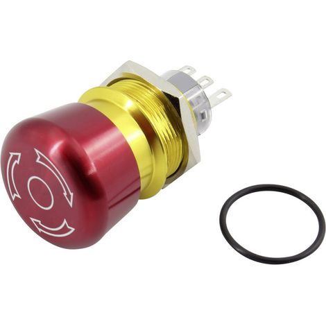 TRU COMPONENTS TC-GQ22-A-11TSB203 Not-Aus-Schalter  250 V 5 A 1 Schließer, 1 Öffner IP65 1 St.