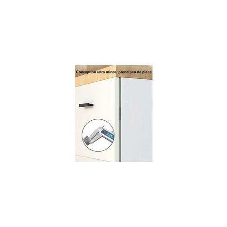 Magnetischer Schranktürverschluss, 2 Stück, ultradünne magnetische Metallverschlüsse, selbstklebend, starker Magnetverschluss für Schiebetüren, Schubladen, Fenster und Schränke (1/5)