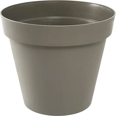 Pot de fleur Toscane POP Ø25x20,6cm rond 6L - Taupe (1/2)