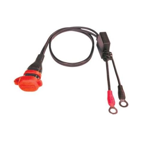 Raccord Pour Chargeur Tecmate Connexions Sae/œillets M8, Fixe, étanche Avec Fusible 10a Max, L: 0,5m. Remplace Xtesae81. (1/3)