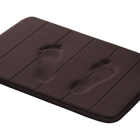 Tapis De Bain En Mousse À Mémoire De Forme - 43 X 60 Cm - Dos En Caoutchouc Antidérapant - Pour Salle De Bain Cuisine Entrée - 1 Unité (1/5)