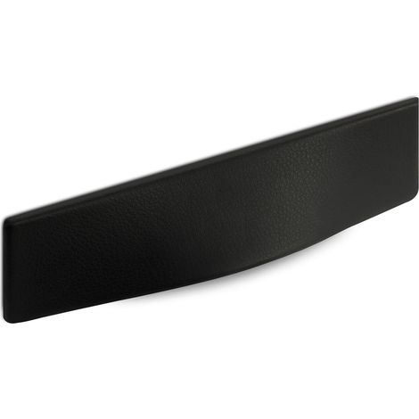 Muschelgriff HANNO BA 96 mm schwarzer Lederüberzug (1/3)