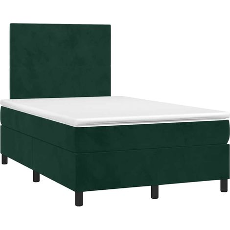 Maison Exclusive - Cama box spring con colchón terciopelo verde o (1/5)