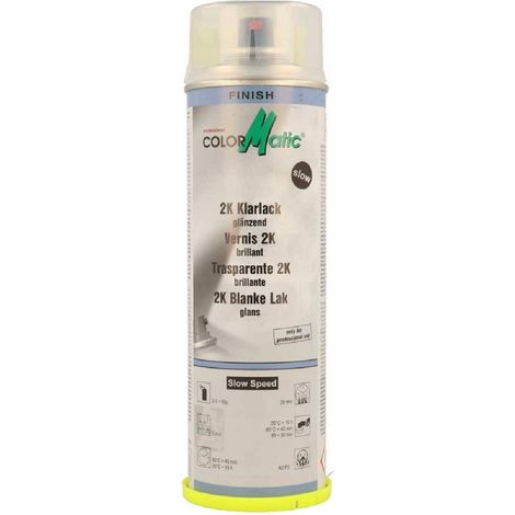 VERNIS INCOLORE BRILLANT 2K SECHAGE LENT 500ML COLORMATIC