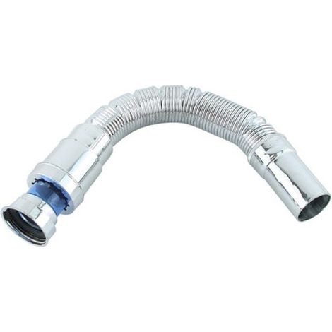 Trade Shop - Canotto Tubo Scarico Flessibile Estensibile Lavabo Lavello 400-800mm 1/2 10073 - (1/3)