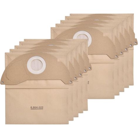 Sacs Filtrants Haute Performance Lot de 10, Accessoires Aspirateur Compatible avec Karcher A2054 A2099 WD2250 (1/5)