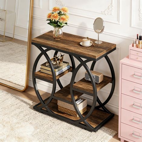 Table d'appoint stable, table de chevet, table de salon pour salon et chambre (uniquement la table elle-même) (1/5)