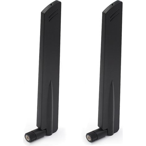 4G LTE Antenna SMA 10dBi (2 pieces) Omnidirectional SMA Antenna 4G Antenna 22cm Compatible with Mobile Phone 4G Mobile, -Black (1/5)