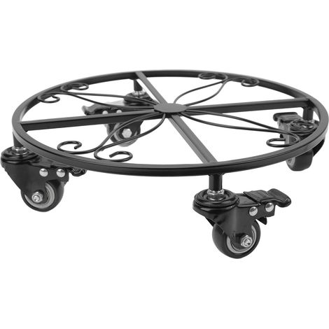Support pour plantes en pot amovible et robuste avec roulettes pour pots d'intérieur et d'extérieur (1/5)