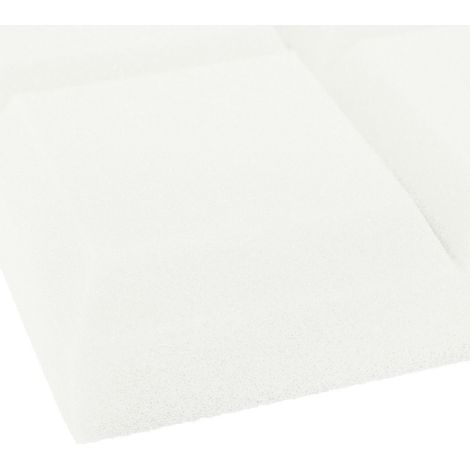 6 Panneaux Acoustiques Haute Densité Ignifuges - Absorption Sonore et Isolation (Blanc)