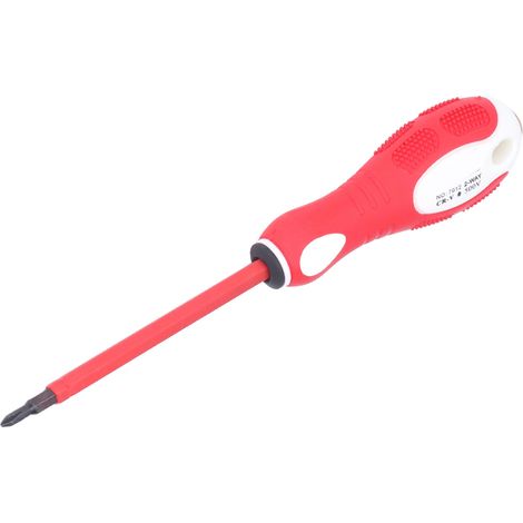 Elektriker-Schraubendreher, Isolierkleber, Kupfer, Doppelfunktions-Elektrostift, 500 V, Kreuzschlitz PH1/SL4 (1/5)