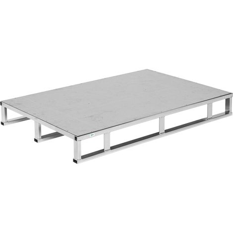 Kongamek Stahlpalette 1200x800x147mm mit Blech und 1000kg Tragkraft