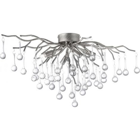 Plafoniera vetro glamour argento ICICLE 4xG9 Paul Neuhaus (1/5)