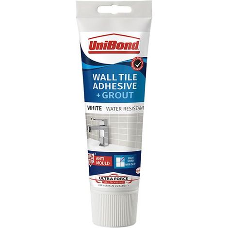 UniBond 2643638 Uforce Wall Tile Adhesive & Grout White UNI2484