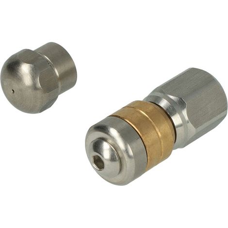vhbw 2x buses nettoyeur tuyaux compatible avec Kärcher K2 Home, K3 Home, K4 Home jet haute pression - filetage 1/8", Rotatif + fixe (1/4)
