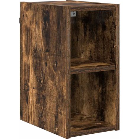 Armadio pensile design moderno ampio spazio di archiviazione 20 x 29,5 x 40 cm in legno multistrato rovere fumo 020053445