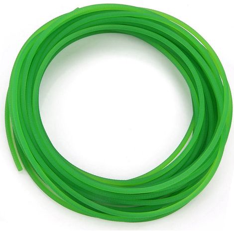 Courroie ronde en polyuréthane PU à surface rugueuse verte pour transmission (3 mm x 10 m) (1/5)