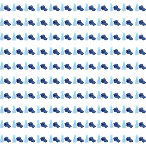 Set mit 120 Paar Schnellcrimp-Steckverbindern, blau (1/5)
