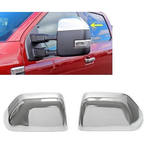 1 pair of HC3Z17D742CA and HC3Z17D743CA rearview mirror top covers for 17-19 Ford F-250 (1/4)
