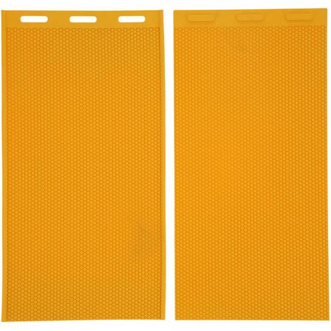 Moule de la Cire d'abeille, Artisanat Polyvalent pour Créer des Feuilles en Nid d'abeille et une Fabrication de Bougies, Essentiels pour l'apiculture, 2 Pcs en Caoutchouc Flexible (1/5)