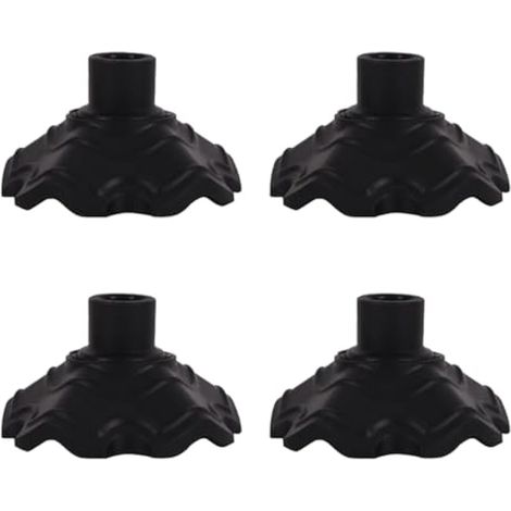 4 Protège-pieds pour chaises de camping, Protège-sol pour meubles de jardin, 15 mm (1/5)