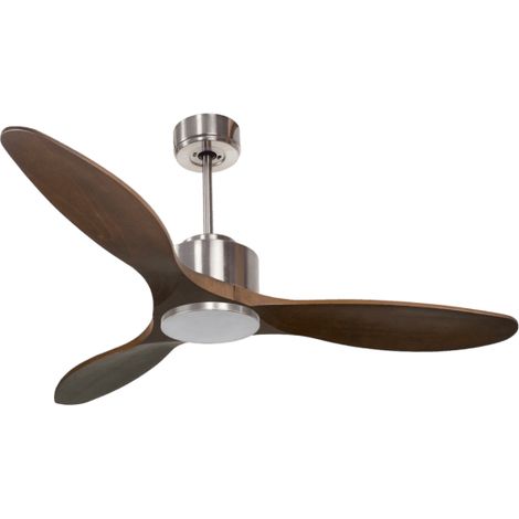 Modulo de KlassFan - Super déstratificateur d'air, Chrome et bois sombre . idéal jusqu'à 40 m² DC3P5DW132 (1/5)