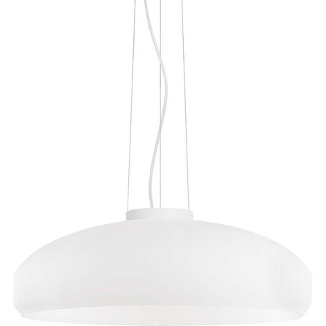 Sospensione Moderna Aria Vetro Bianco 1 Luce E27