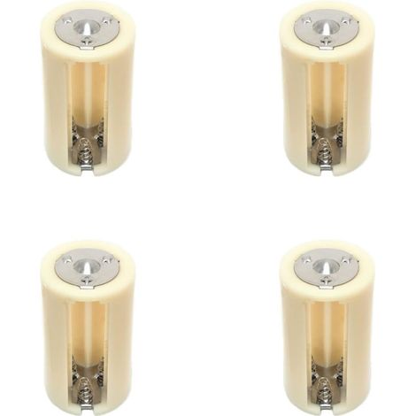 Adaptateur convertisseur de piles parallèles 3AA (LR6) vers format D (4 pièces)
