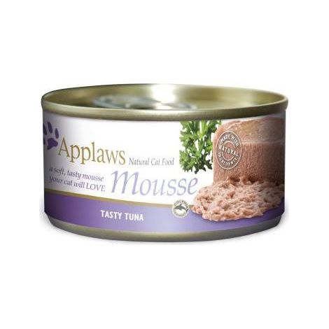 Alimento húmedo premium para gatos Applaws, sabor mousse de atún, lata de 70 g.