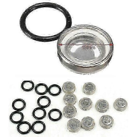Joint de réservoir de maître-cylindre de frein unique de 18 mm avec voyant de niveau pour moto tout-terrain, compatible avec les modèles 14 mm, 12 mm et 10 mm (10 pièces de 18 mm). (1/5)