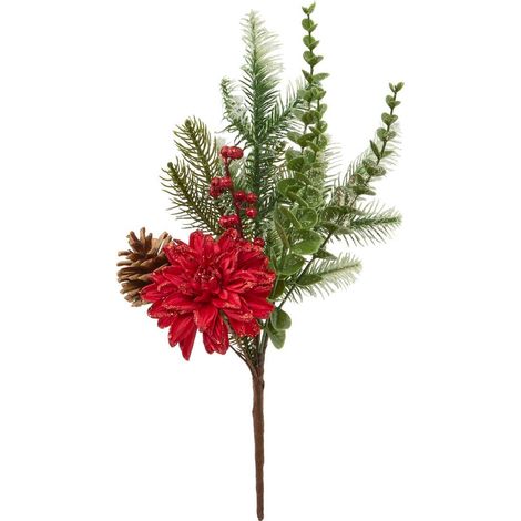 BOUQUET FLEURS ROUGE H46 - Feeric lights & christmas (1/5)