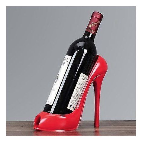 Porte-bouteilles rouges, porte-bouteilles à talons hauts, porte-bouteilles de style européen pour la décoration intérieure (1/4)