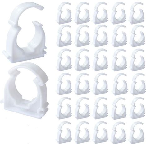 GDHZS- Collier Multicouche 20mm Clip de Tuyau 50Pcs Clips de Tuyau Collier de Serrage pour Les Conduites D'eau la Fixation de Conduites Domestiques Etc (M20) (1/4)