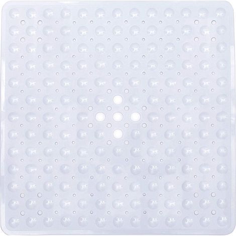 Tapis de bain carré antidérapant avec ventouse, tapis de douche antidérapant, P (1/4)
