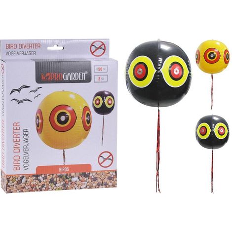SET 2PZ PALLONCINO DISSUASORE PER UCCELLINI COLORI ASSORTITI