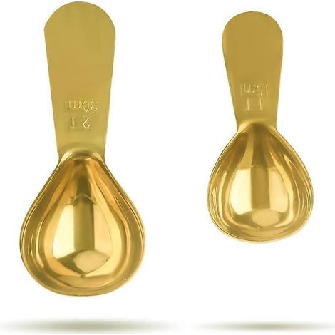 Cuillère doseuse pour café, 3 unités, 15 ml, en acier inoxydable, pour café moulu, grains, thé ou poudre protéinée.-AquaForge (1/5)