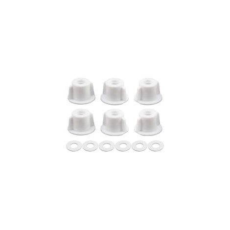 Lot de 6 pièces écrou arrière pour siège de toilette avec fixation inférieure (M6 filetage) (1/5)