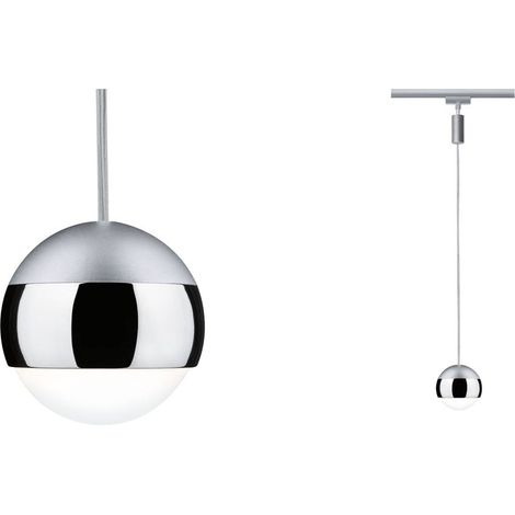 Suspension URail Capsule II Paulmann - 6W - 4000K - Dimmable - Chromé mat/ chromé (1/5)