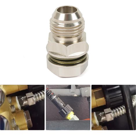 Bouchon de vidange de turbocompresseur à filetage 10AN-M18x1,5 pour carter d'huile automobile (1/5)