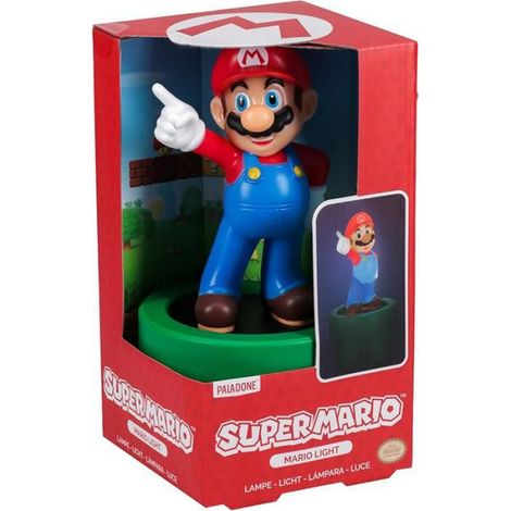 Veilleuse Mario - 20 cm - Pour Chambre Enfant - Avec Lumière Douce LED - 1 Pièce